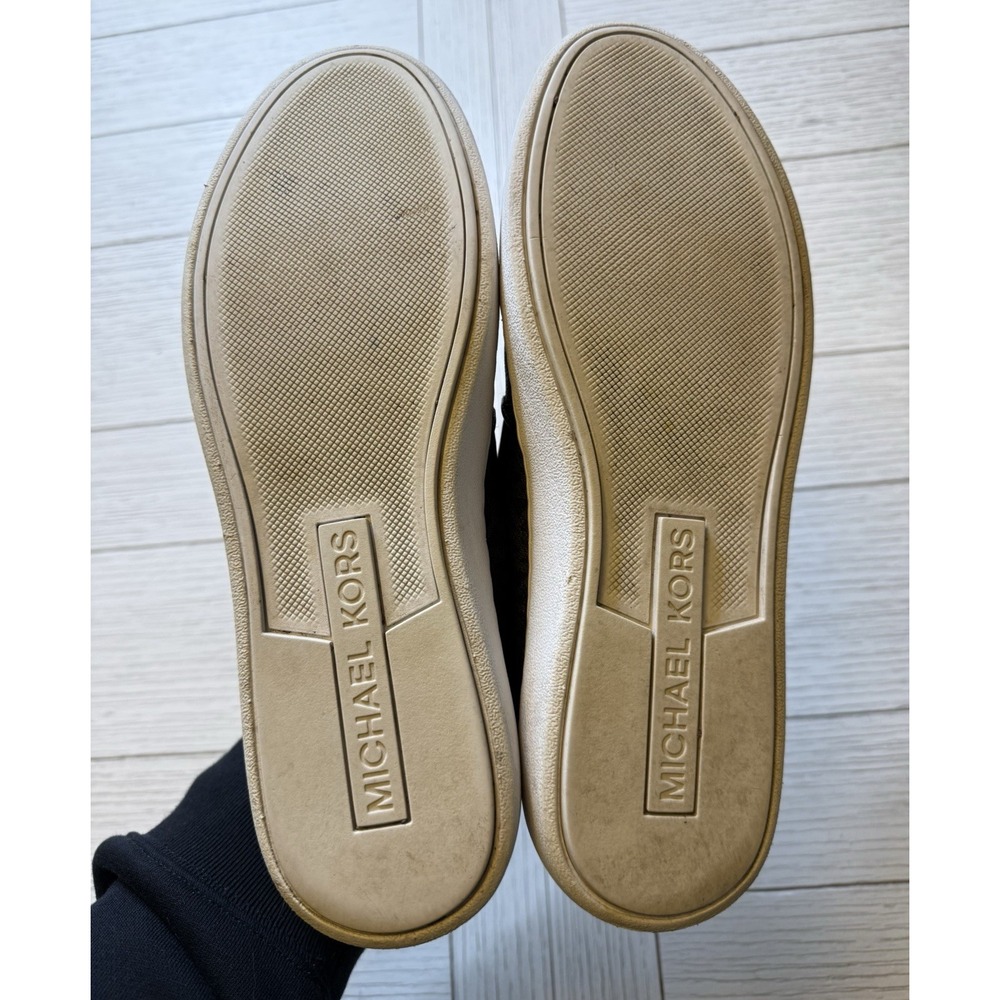 Michael Kors Women's Keaton Black Slip On Logos Loafers Shoe Size 8.5‎ M Casual - Picture 8 of 12